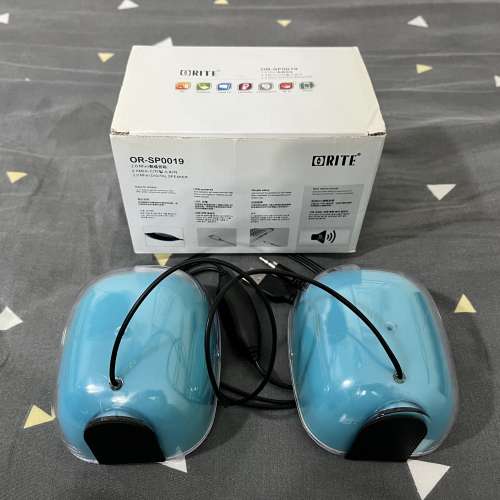 85% 新 ORITE OR-SP0019 2.0 mini digital speaker 數碼喇叭