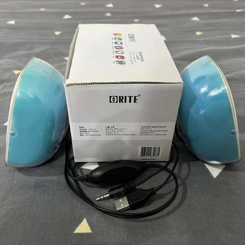 85% 新 ORITE OR-SP0019 2.0 mini digital speaker 數碼喇叭