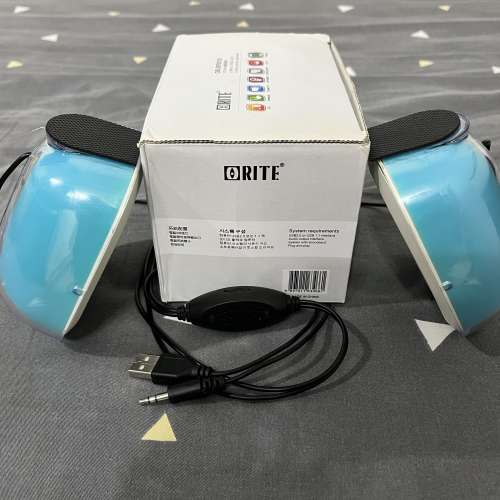 85% 新 ORITE OR-SP0019 2.0 mini digital speaker 數碼喇叭