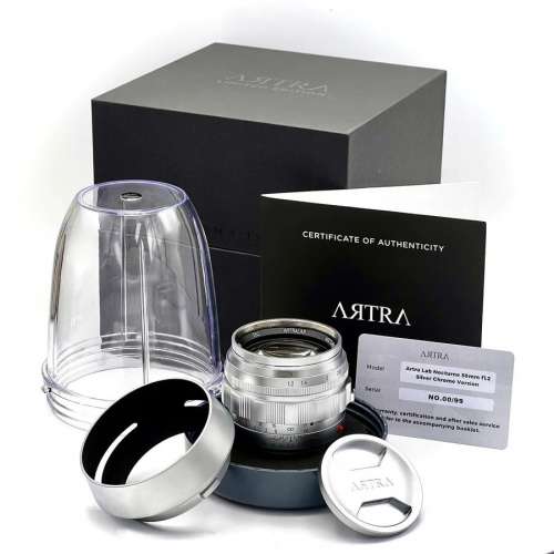 現貨全新 - ARTRA LAB 50mm F1.2 NOCTURNE Silver Chrome for Leica M-Mount