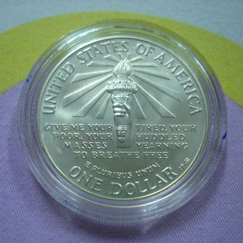 美國 1986 年發行 1 圓銀幣