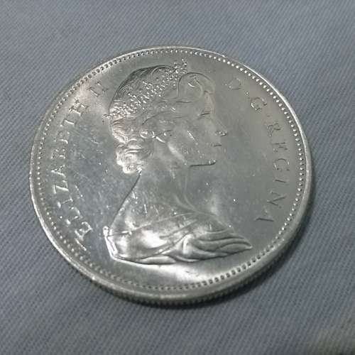 加拿大 1966 年發行 1 圓銀幣