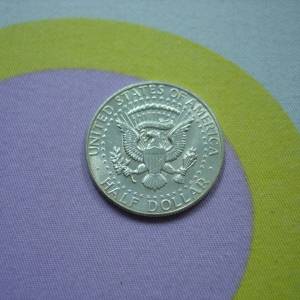 美國 1964 年發行 0.5 圓銀幣