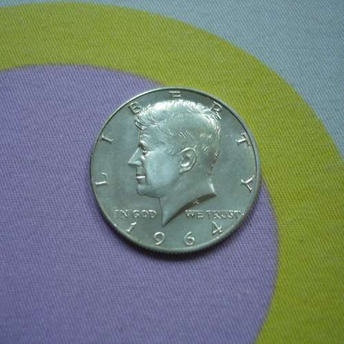美國 1964 年發行 0.5 圓銀幣
