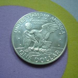 美國 1974 年發行 1 圓銀幣