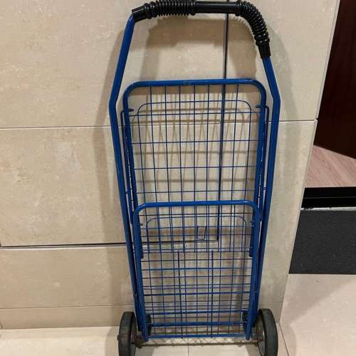 四輪購物車買餸車手推車手拉車 合金 鐵籠 折疊 鐵籠 手推車 Foldable Trolley / tr...