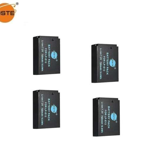 DSTE LP-E12 Lithium-Ion Battery Pack 代用鋰電池 (For Canon，7.2V，750mAh)