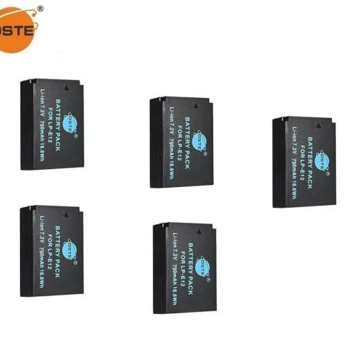 DSTE LP-E12 Lithium-Ion Battery Pack 代用鋰電池 (For Canon，7.2V，750mAh)
