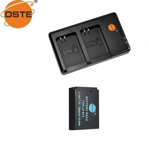 DSTE LP-E12 Lithium-Ion Battery Pack With Dual USB Charger r 代用鋰電池連平放...