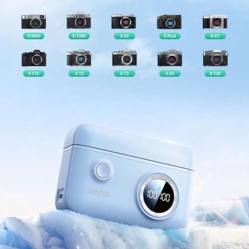 LLANO FujiFilm NP-126 Lithium-Ion Battery Pack With  Charger - Macaron Series