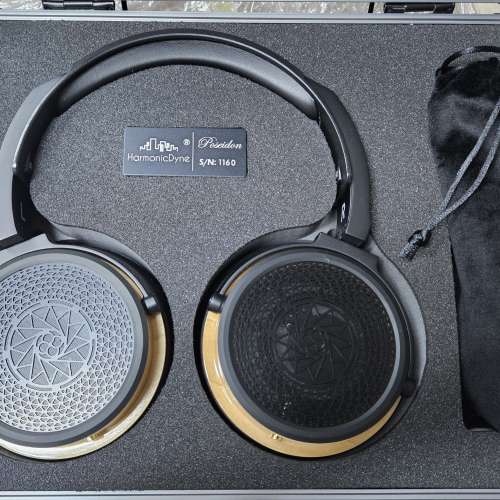 HarmonicDyne &ndash; Poseidon 鍍鎳50mm單元開放頭戴式耳機 | 北美楓木外殼 | 附XLR 4-p...