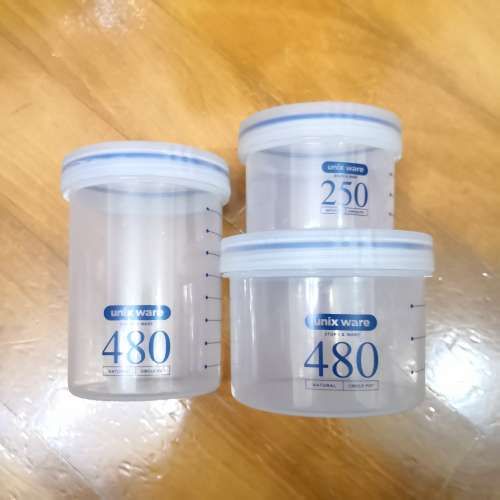Unix Ware Food Storage, Mug, Cup, 250ml, 480ml & 480ml, - 20 to 140 degrees