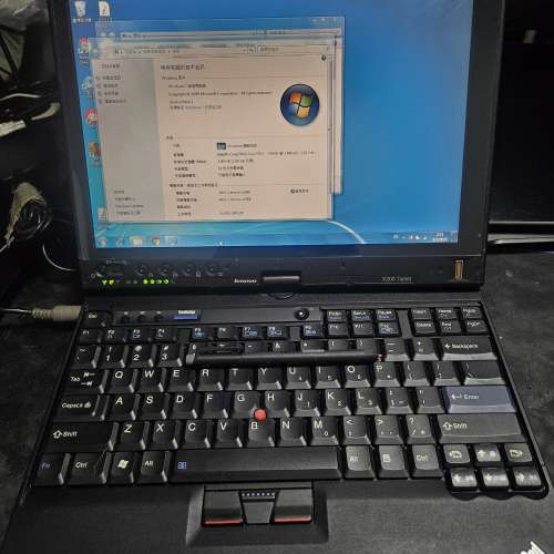 舊電腦 Lenovo x200t 附手寫筆 可用於文書 當零件賣