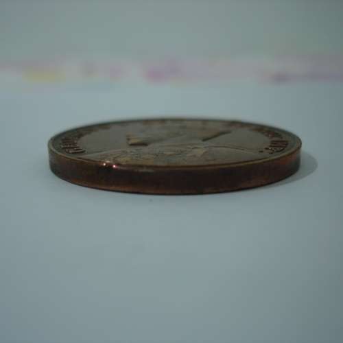 澳洲 1929 年發行西澳大利亞州成為英國殖民地 100 週年紀念版銅幣