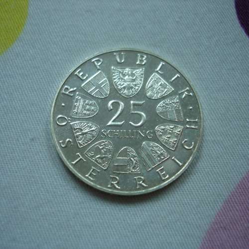 奧地利 1964 年發行 25 先令銀幣