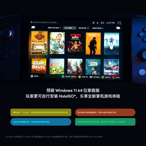 AYANEO NEXT lite 4500U掌上遊戲機 7英寸屏幕 16G+512G