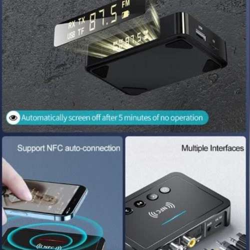 NFC Bluetooth 5.0 Transceiver (Transmit /Receive Audio signal)