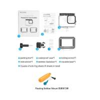 TELESIN 45M Diving Waterproof Case Combo With Floating Bobber Mount For Hero 13