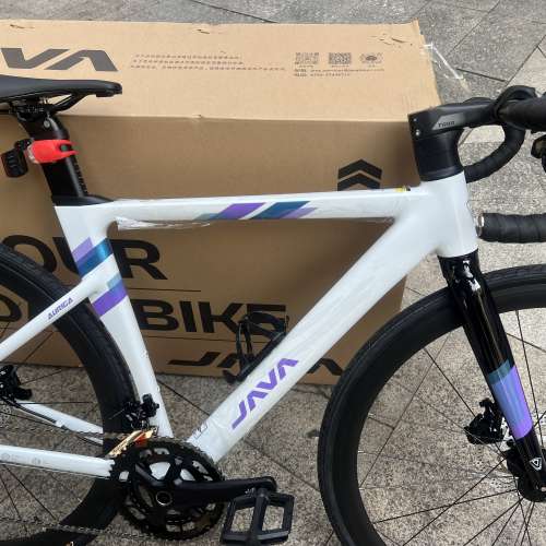 2025 JAVA AURIGA R9 22速 桶軸油剎鋁合金公路車 送水架前後蛙燈