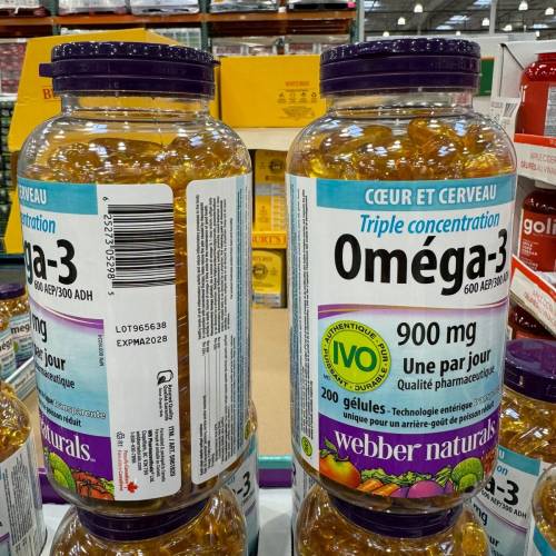 加拿大直送-Webber naturals Omega-3 維柏健-三倍強效魚油丸