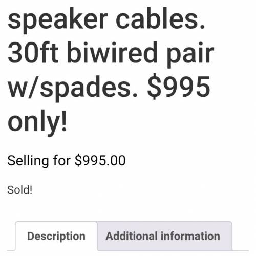 Cardas Neutral Reference 2.5m 喇叭線