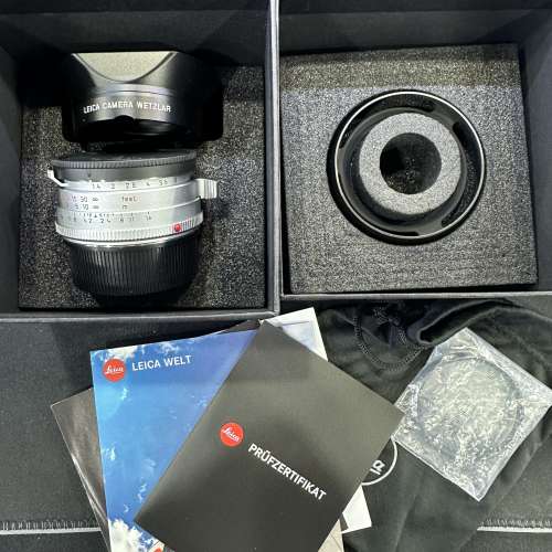 Perfect 99.9% Leica summilux M 35mm F1.4 11301 steel rim 35 1.4 復刻鋼咀 送 f...