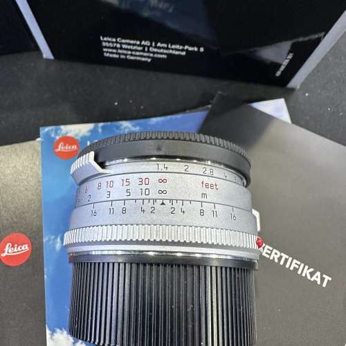 Perfect 99.9% Leica summilux M 35mm F1.4 11301 steel rim 35 1.4 復刻鋼咀 送 f...