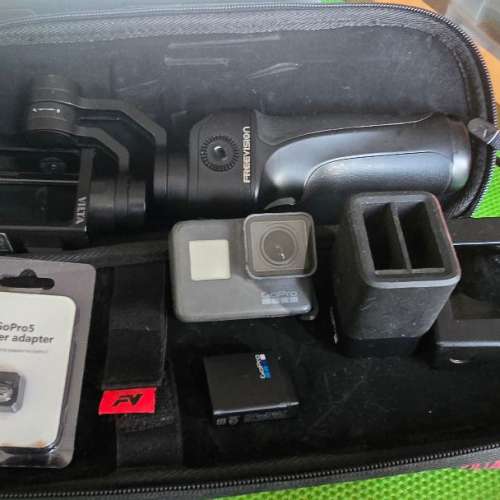 Gopro 5 with Freevision 手持雲台