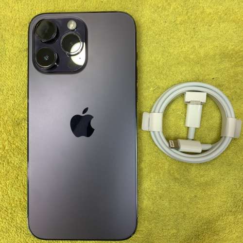 90%New iPhone 14 Pro Max 128GB 紫色 香港行貨 有配件 自用首選超值