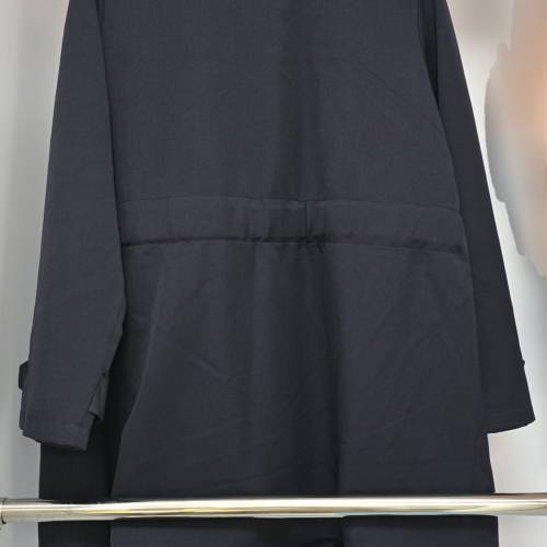 日牌Emsexcite西裝外套 深藍色 M碼 中長褸 可束腰