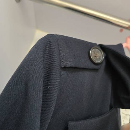 日牌Emsexcite西裝外套 深藍色 M碼 中長褸 可束腰