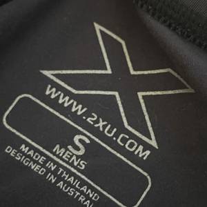 2xu 黑色跑步訓練長褲classic black colour tight heat