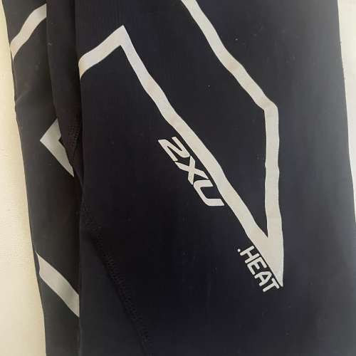 2xu 黑色跑步訓練長褲classic black colour tight heat