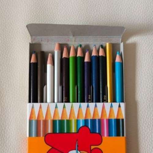 90%NEW COLLEEN Colour Pencils 12枝 雙頭 24色 木顏色筆