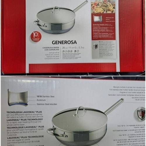 (New 50%off) 🇮🇹 Italian High Quality Stainless Steel Lagostina 28cm/11 inch...