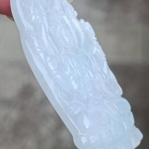 💝緬甸天然A貨老糯化種翡翠千手觀音
  （可代做香港玉石鑒定証書）
❤58mm*33.6mm*...