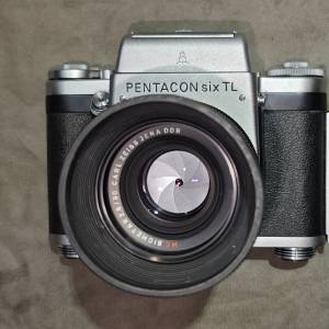 Pentacon Six TL 120 film camera 東德 +Carl Zeiss 80/2.8 MC Biometar Jena  DDR