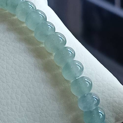 💝緬甸天然A貨冰糯化膠藍水翡翠貔貅手串
  （可代做香港玉石鑒定証書）
❤30mm*13m...