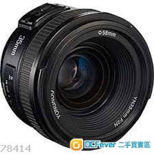 出售永諾yonguno 35mm f2 lens 清倉全新平售!!