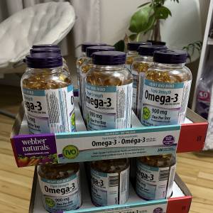 現貨 包順豐 全新 200粒裝 Webber Naturals 維柏健 900mg 三倍強效Omega-3 900毫克...