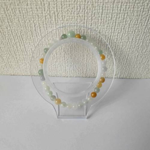 天然翡翠A玉手串（魚缸料，全部有裂）