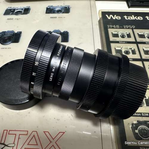 95% New Leica 65mm f/3.5 Black Visoflex M Lens with tube $4280. Only