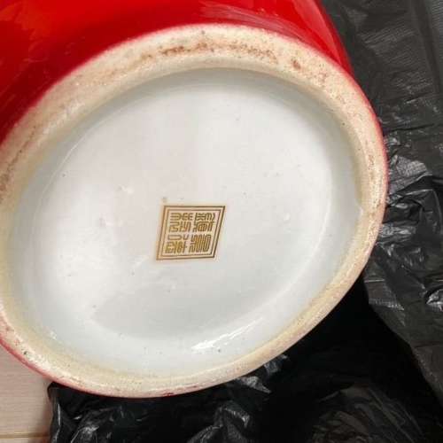 景德鎮花開富貴花瓶 , 全新, 有底座 ( new ) vase with bas , 高59cm , 瓶口闊20cm