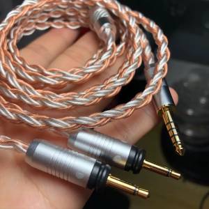 勁浪Focal  7N單晶銀+單晶銅混編 大耳升級線