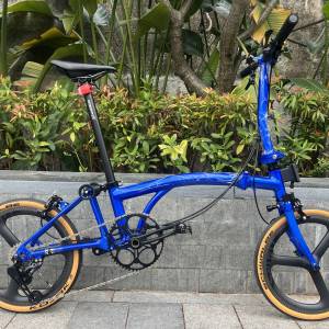 多種新顏色選擇 2025 ACEOFFIX 升級PRO版 5速 16吋349 鋁合金國布 鋁布 折叠車 送叮...