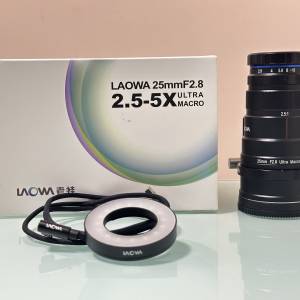 不議價 95%新 Sony Laowa FF 25mm F2.8 Ultra Macro 2.5-5x