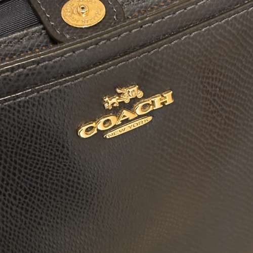 Coach 深藍色女裝皮手袋