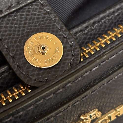 Coach 深藍色女裝皮手袋