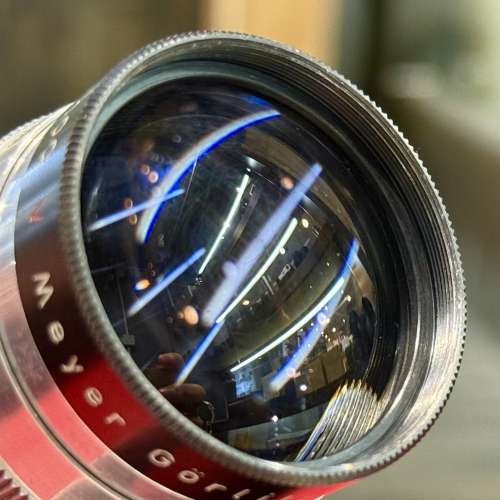 Meyer gorlitz trioplan pre war version 100mm F2.8 m42 lens with leather case