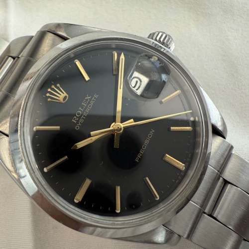 Vintage Rolex 6694 原裝黑面金字釘 with Rolex 7835 Bracelet